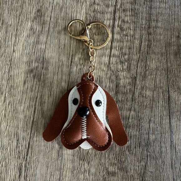 Hound Dog Dog Purse Charm Dog Keychain Gift for Dog Lover NEW FAST SHIP C189 - Picture 2 of 4